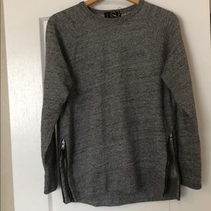 Jcrew side zipper pull over sweater